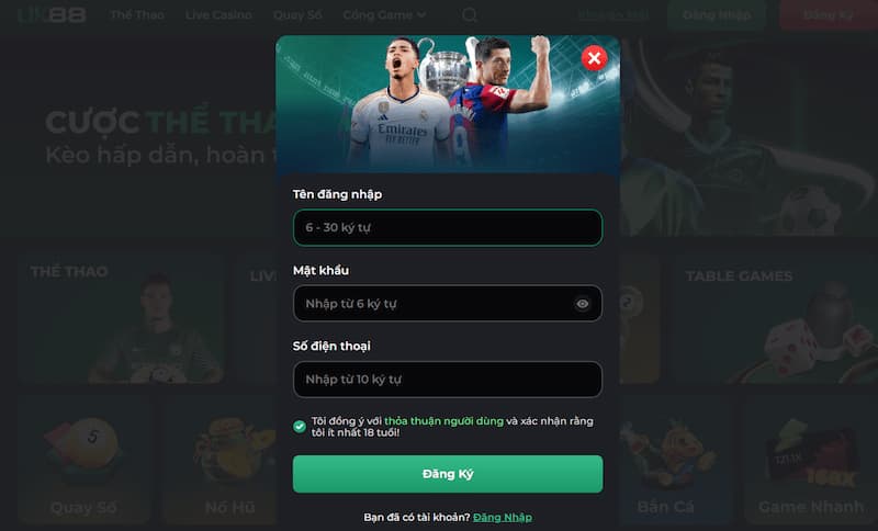 Hướng dẫn đăng ký Uk88 đơn giản cho tân thủ